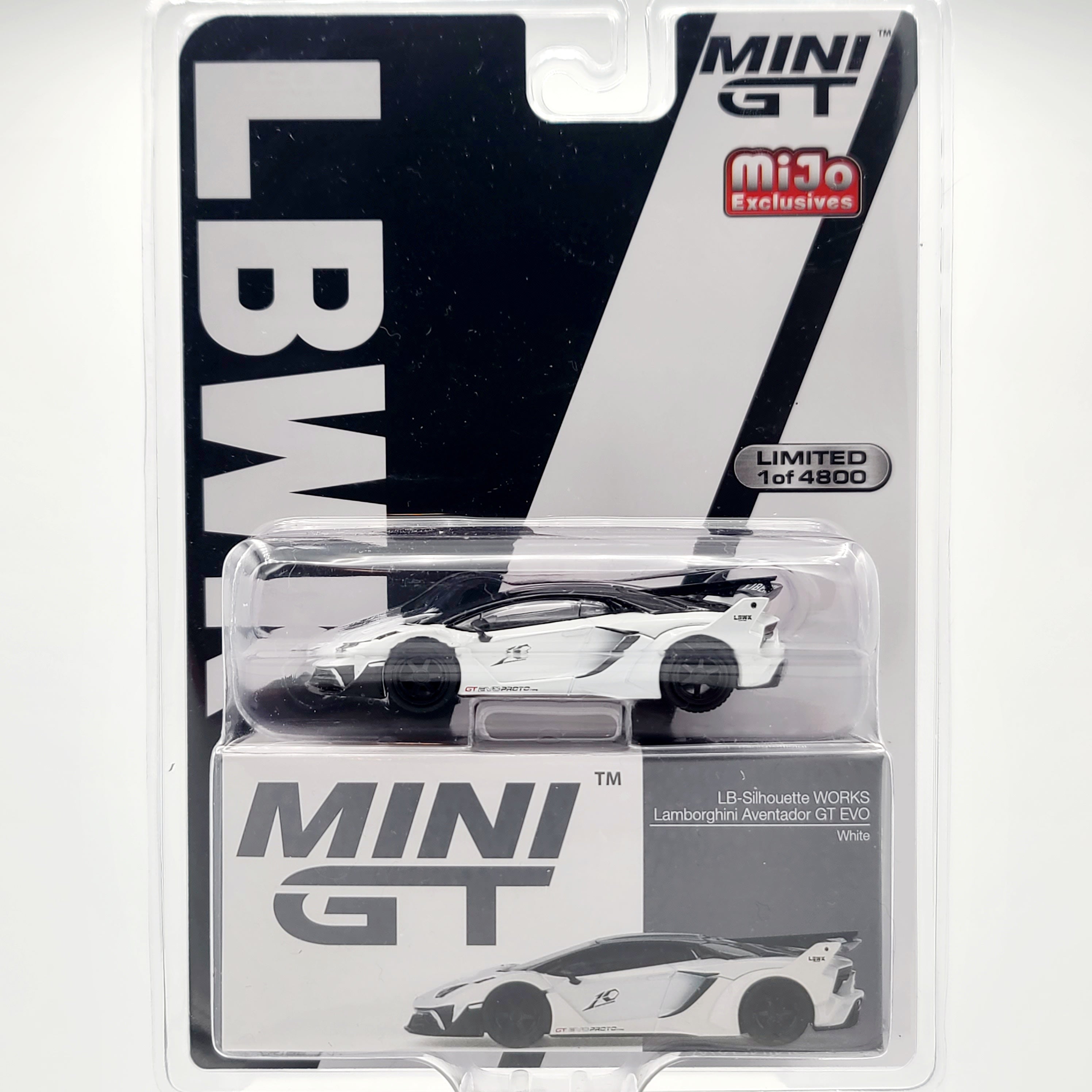 MINI GT LB-Silhouette Works Lamborghini Aventador GT EVO - 1:64 (2023 MIJO Exclusives - Limited Edition)
